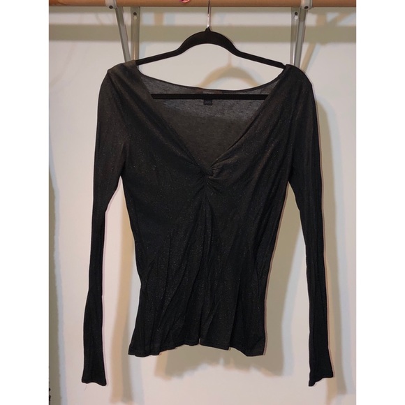 Express Tops - 💋💋💋3 for $20💋💋💋 Sparkly Black Express V Neck